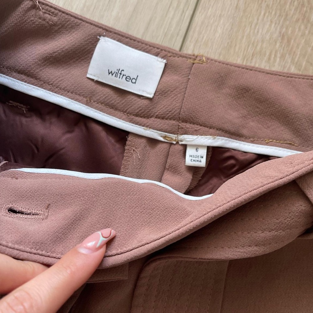 Aritzia Wilfred tie front pants - Picture 2 of 4
